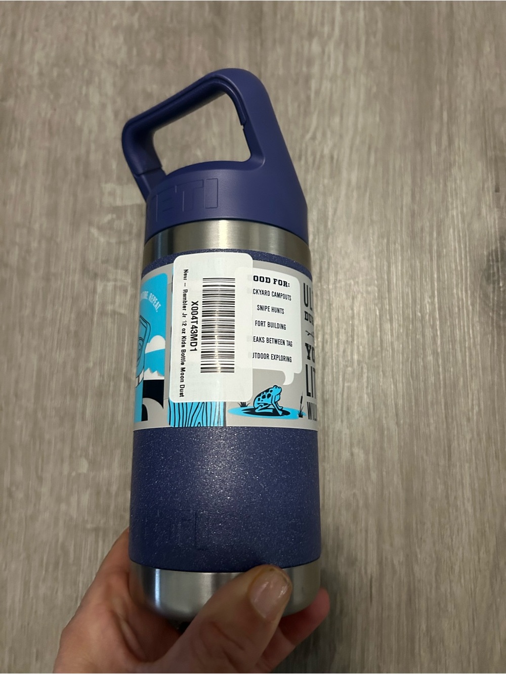 Yeti Rambler Jr Kids Bottle - Deep Purple with Stainless Accents, Brand New - Picture 4 of 4
